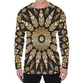 Thai Mandala Print Men's Long Sleeve T-Shirt