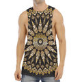 Thai Mandala Print Men's Muscle Tank Top