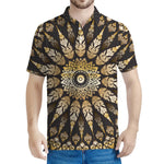 Thai Mandala Print Men's Polo Shirt