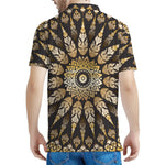 Thai Mandala Print Men's Polo Shirt