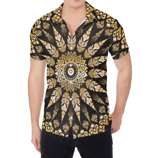 Thai Mandala Print Men's Shirt