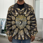 Thai Mandala Print Men's Shirt Jacket