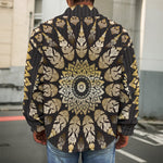 Thai Mandala Print Men's Shirt Jacket