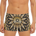Thai Mandala Print Men's Short Boxer Briefs