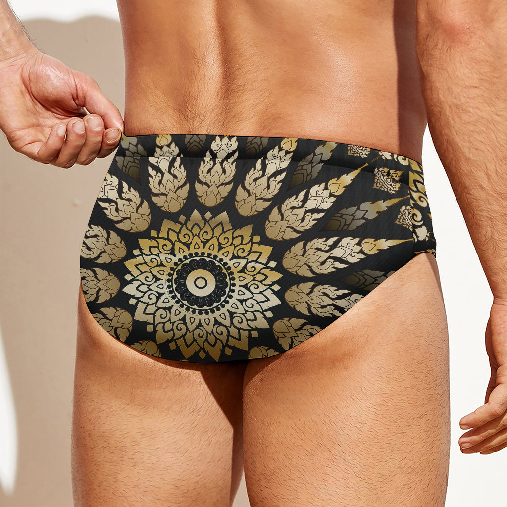 Thai Mandala Print Men's Swim Briefs