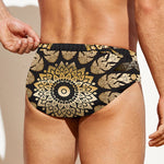 Thai Mandala Print Men's Swim Briefs