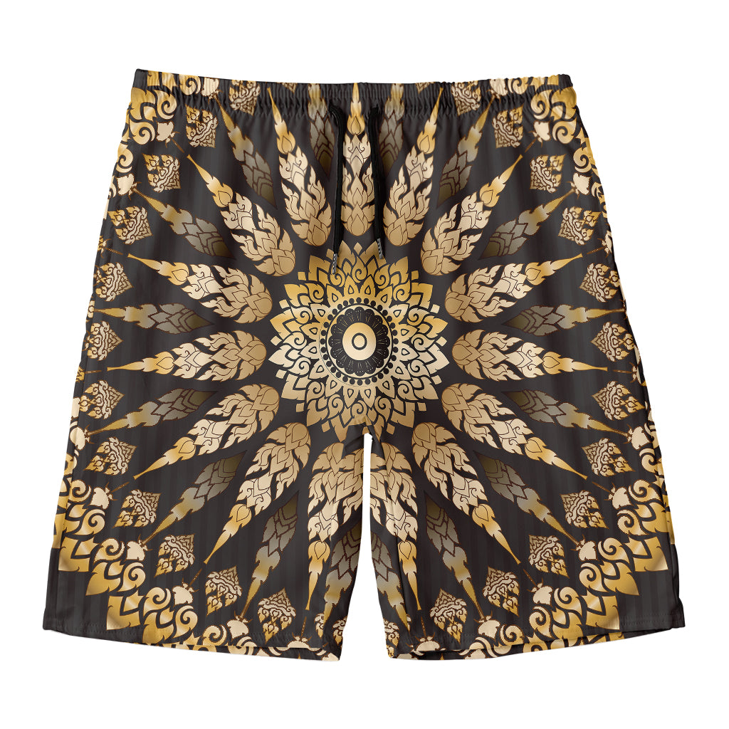 Thai Mandala Print Men's Swim Trunks