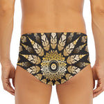 Thai Mandala Print Men's Triangle Swim Briefs