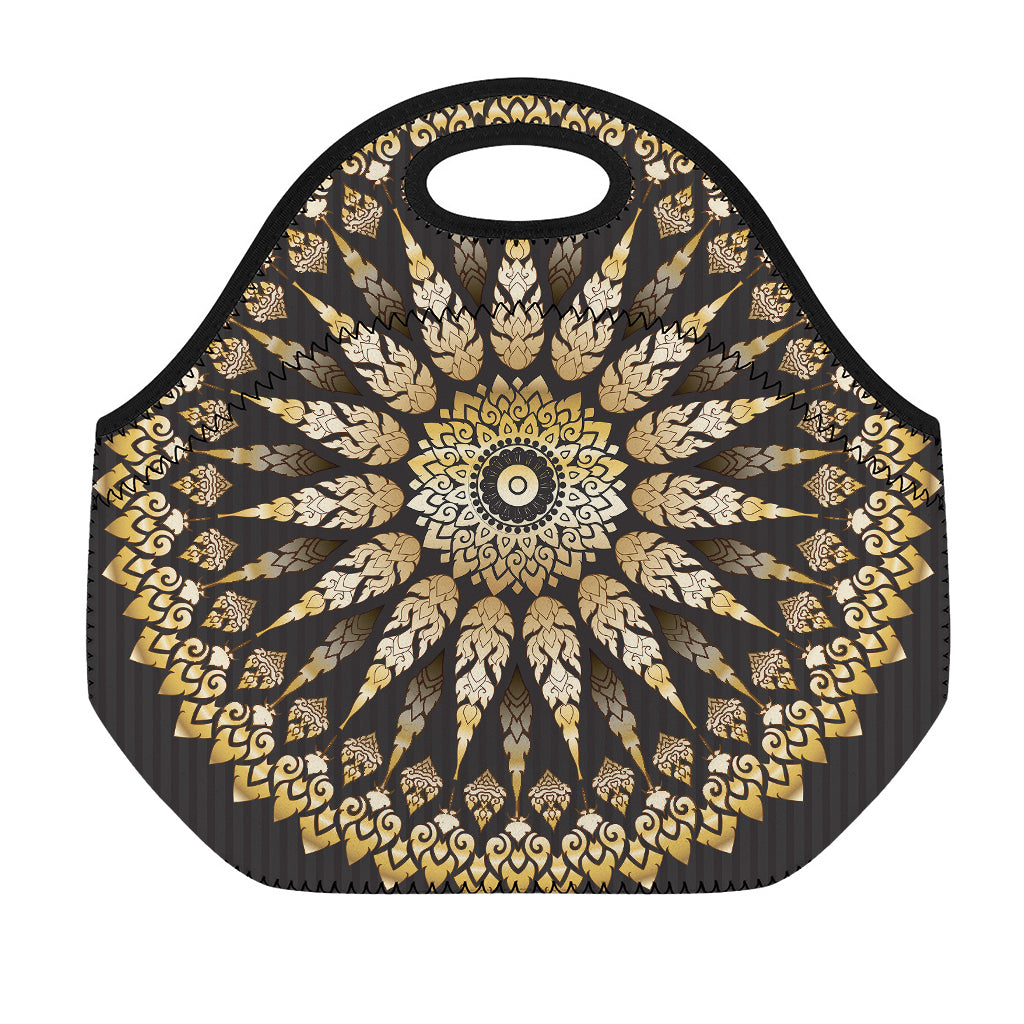 Thai Mandala Print Neoprene Lunch Bag