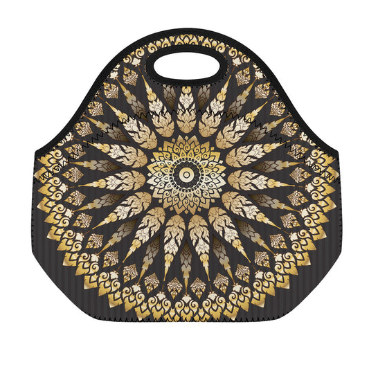 Thai Mandala Print Neoprene Lunch Bag