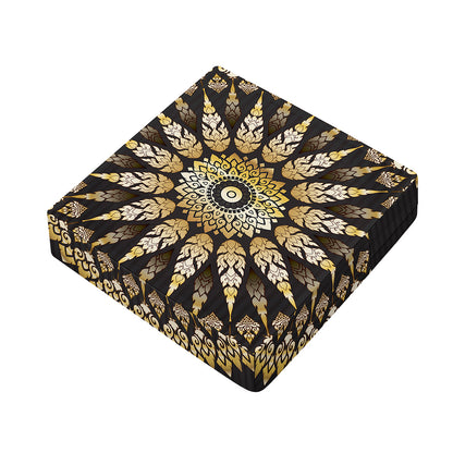 Thai Mandala Print Outdoor Seat Cushion Cover