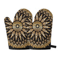 Thai Mandala Print Oven Mitts