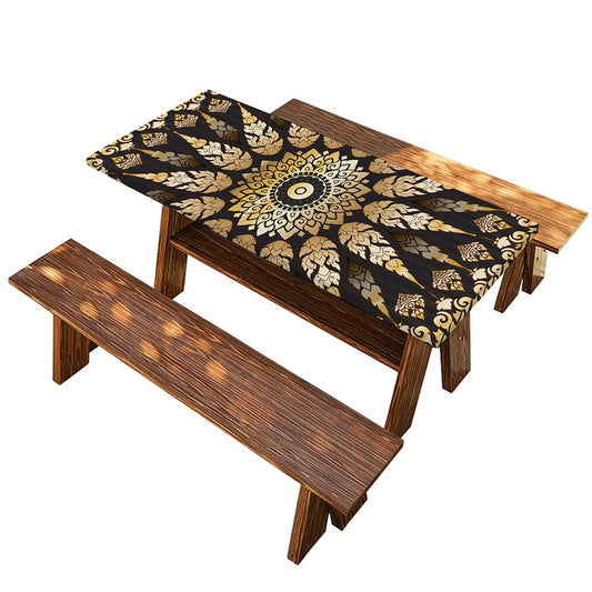 Thai Mandala Print Picnic Table Cover