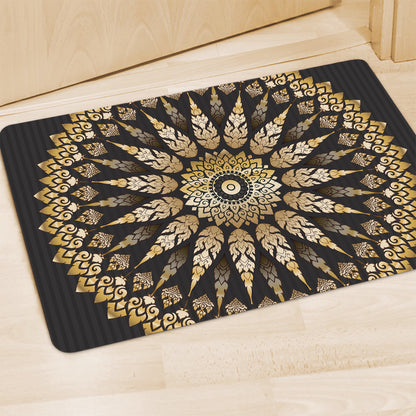 Thai Mandala Print Polyester Doormat