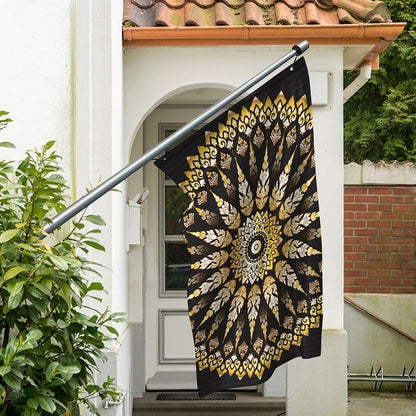 Thai Mandala Print Polyester Flag