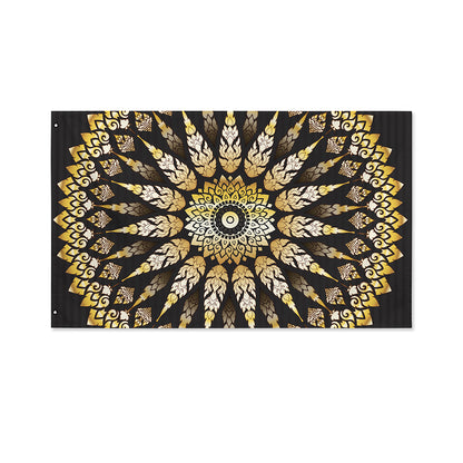 Thai Mandala Print Polyester Flag