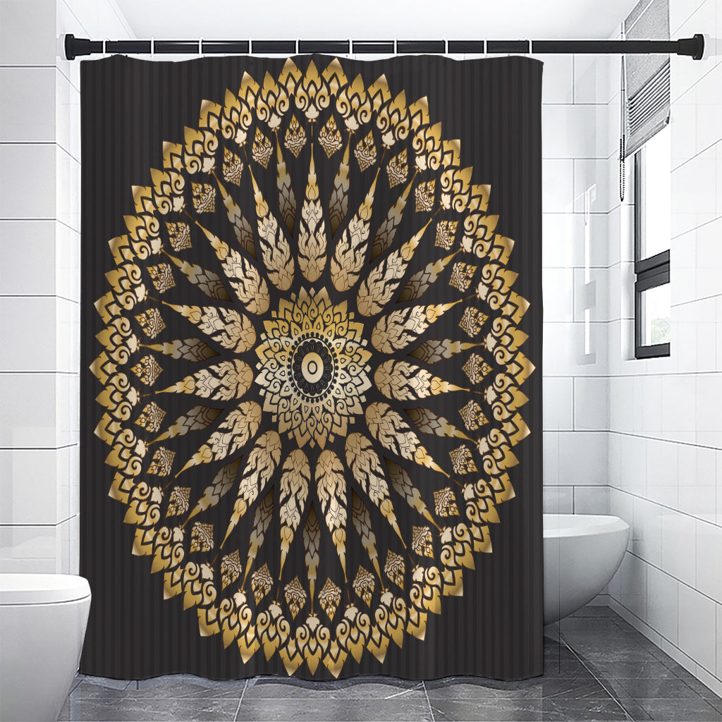 Thai Mandala Print Premium Shower Curtain