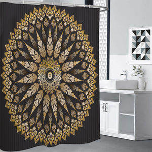 Thai Mandala Print Premium Shower Curtain