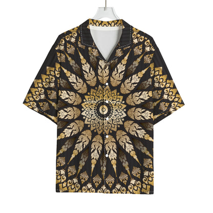 Thai Mandala Print Rayon Hawaiian Shirt