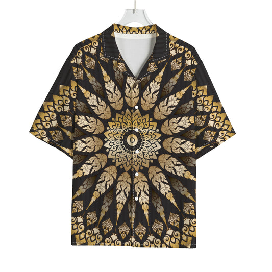 Thai Mandala Print Rayon Hawaiian Shirt