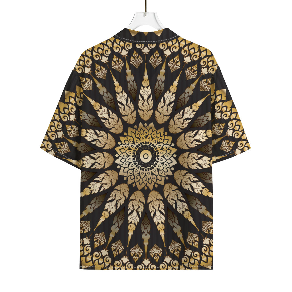 Thai Mandala Print Rayon Hawaiian Shirt