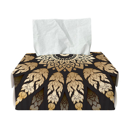 Thai Mandala Print Rectangle Tissue Box Cover
