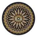 Thai Mandala Print Round Floor Mat