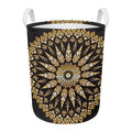 Thai Mandala Print Round Laundry Basket