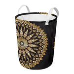 Thai Mandala Print Round Laundry Basket