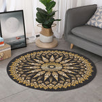 Thai Mandala Print Round Rug
