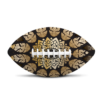 Thai Mandala Print Rugby Ball