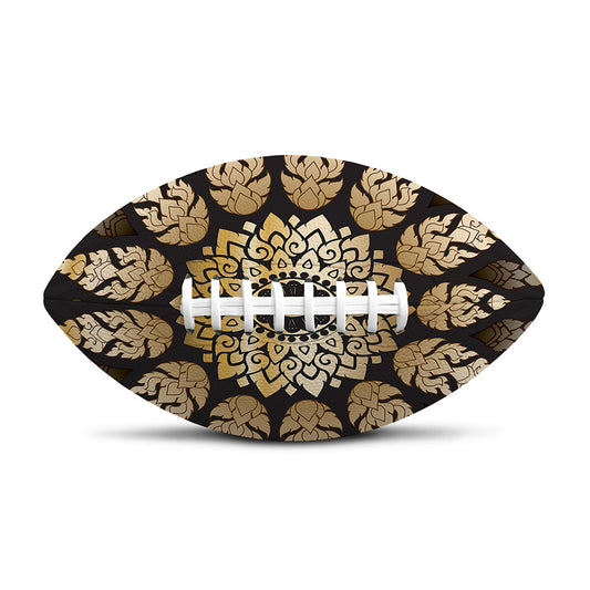 Thai Mandala Print Rugby Ball