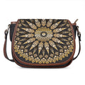 Thai Mandala Print Saddle Bag