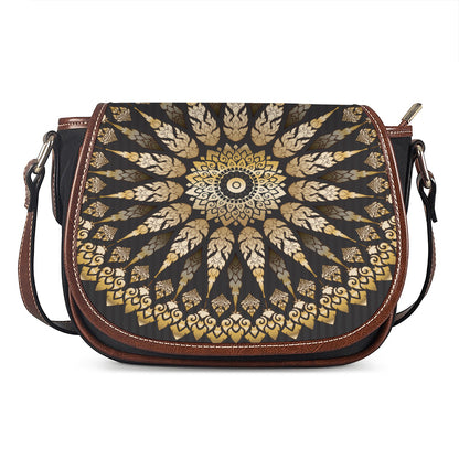 Thai Mandala Print Saddle Bag