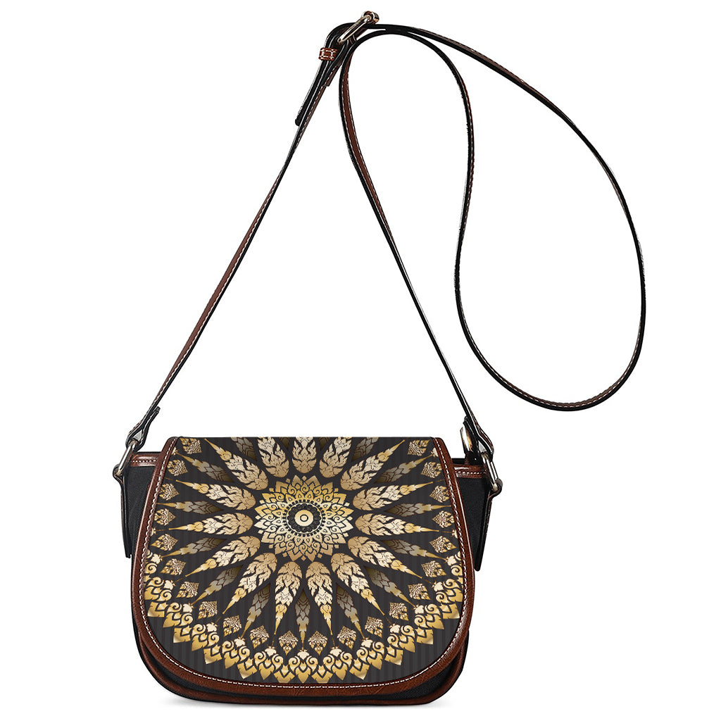 Thai Mandala Print Saddle Bag