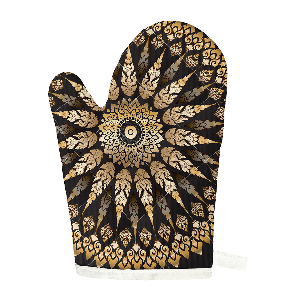 Thai Mandala Print Single Oven Mitt