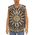 Thai Mandala Print Sleeveless Baseball Jersey