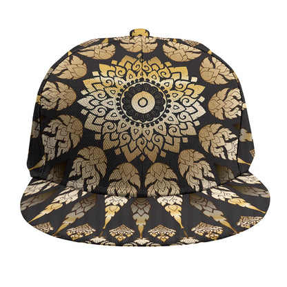 Thai Mandala Print Snapback Cap