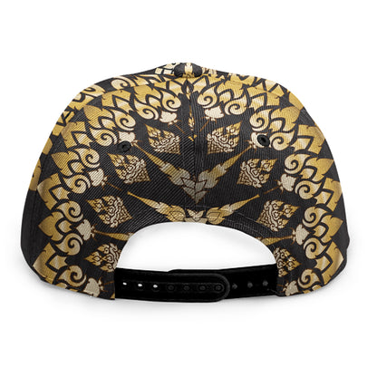 Thai Mandala Print Snapback Cap