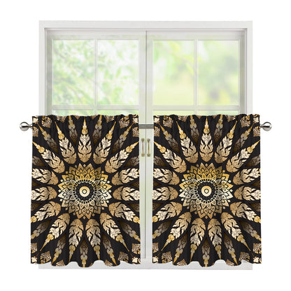 Thai Mandala Print Tier Curtains