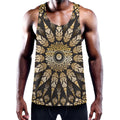 Thai Mandala Print Men's Workout Tank Top