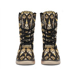 Thai Mandala Print Winter Boots