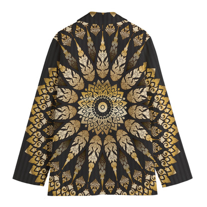 Thai Mandala Print Women's Blazer
