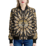 Thai Mandala Print Women's Bomber Jacket