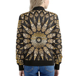 Thai Mandala Print Women's Bomber Jacket