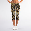 Thai Mandala Print Women's Capri Leggings