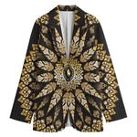 Thai Mandala Print Women's Cotton Blazer