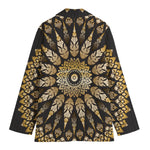 Thai Mandala Print Women's Cotton Blazer