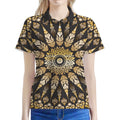 Thai Mandala Print Women's Polo Shirt