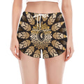 Thai Mandala Print Women's Split Running Shorts